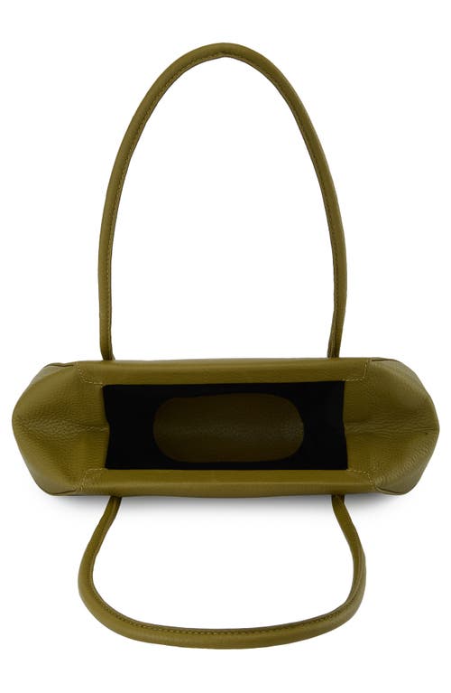 Behno Mini Elizabeth Baguette Pebble Leather Shoulder Bag
