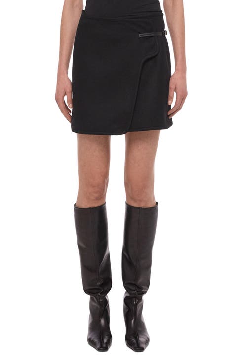 Saddle Belted Miniskirt