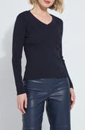 Lysse Adette V-Neck Rib Sweater