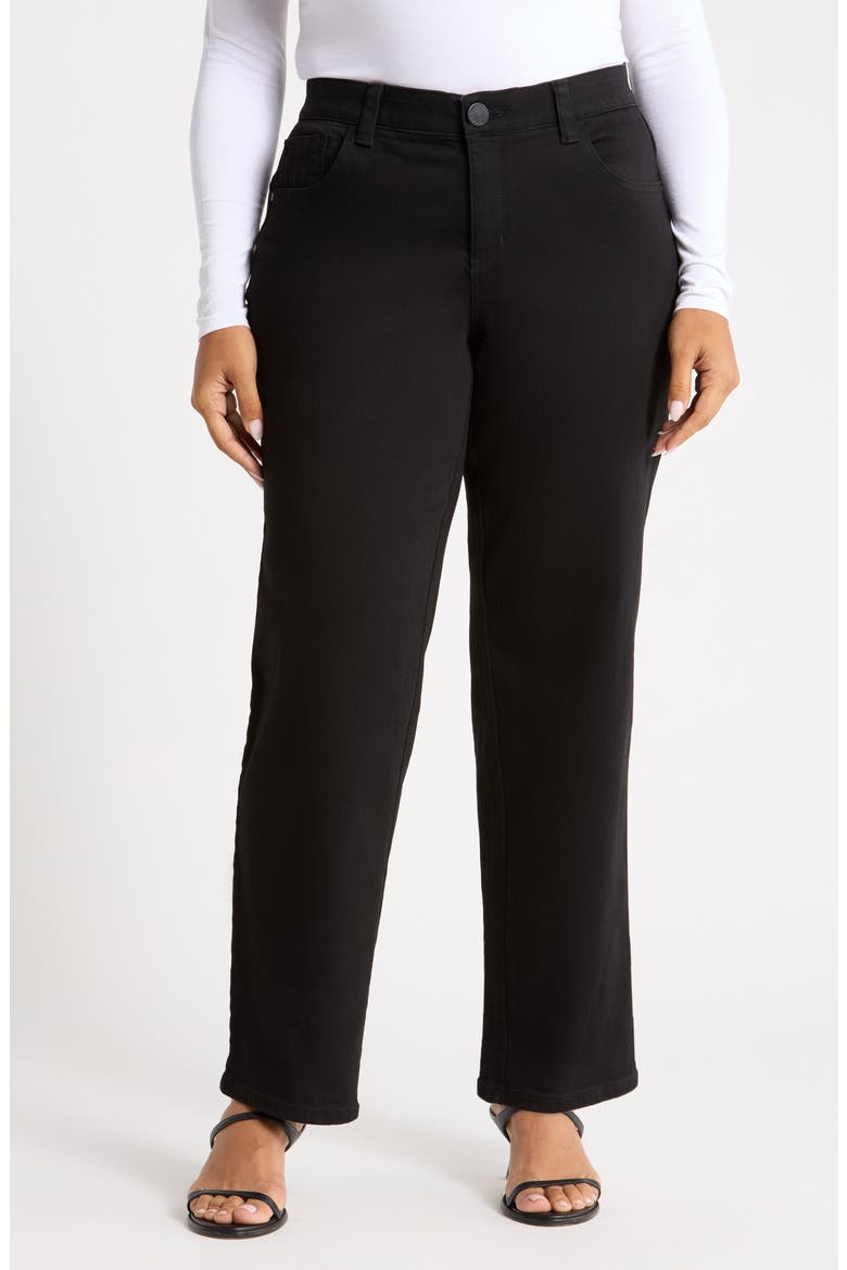 Sawyer Straight Leg Jeans, Main, color, BLACK