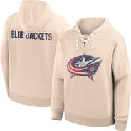 FANATICS Men's Fanatics Cream Columbus Blue Jackets Vintage Hoodie