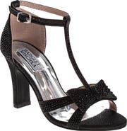 Badgley Mischka Collection Kids' Rhinestone T-Strap Sandal