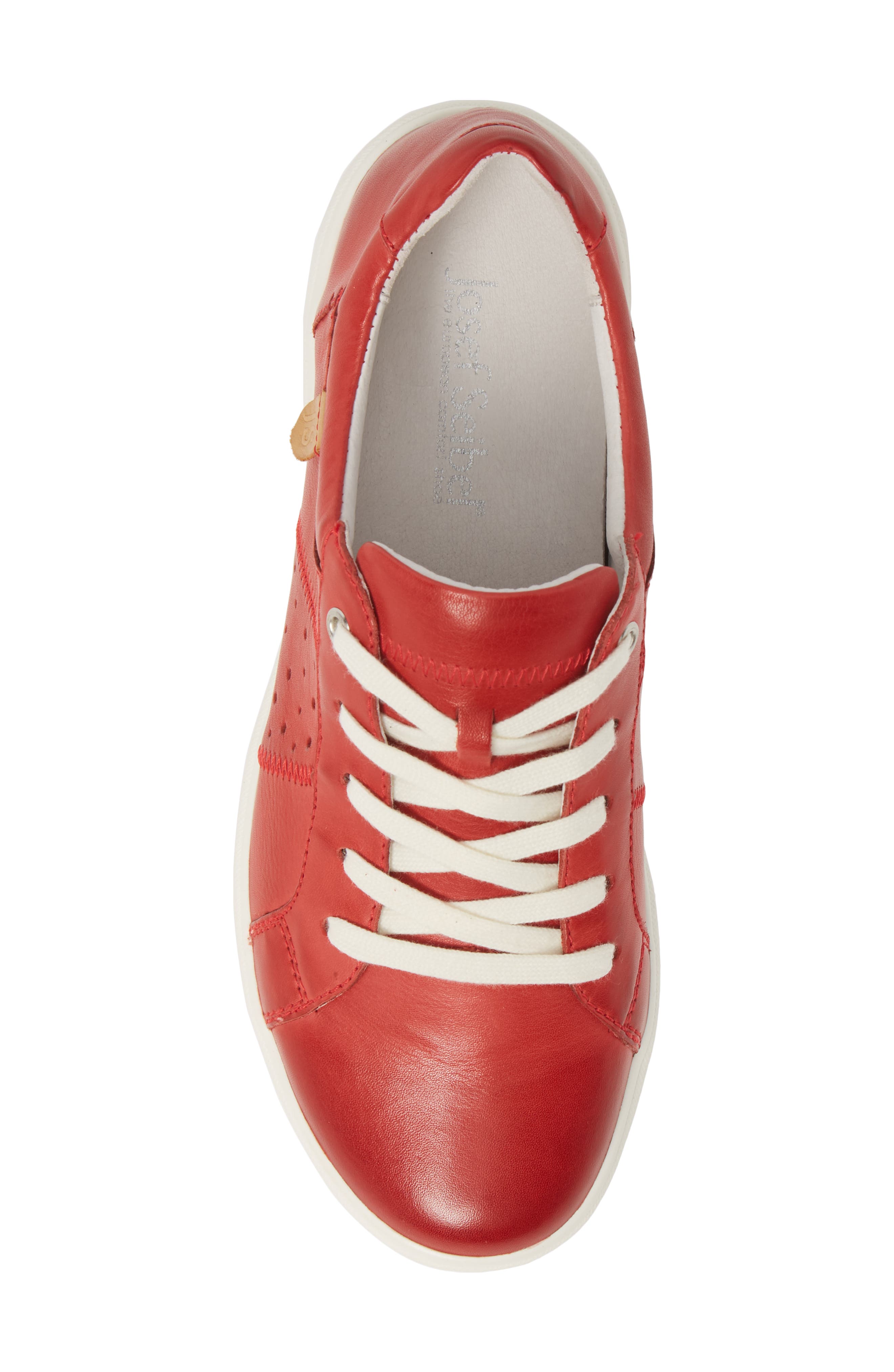 Josef Seibel Caren 01 Sneaker, Alternate, color, Red Leather