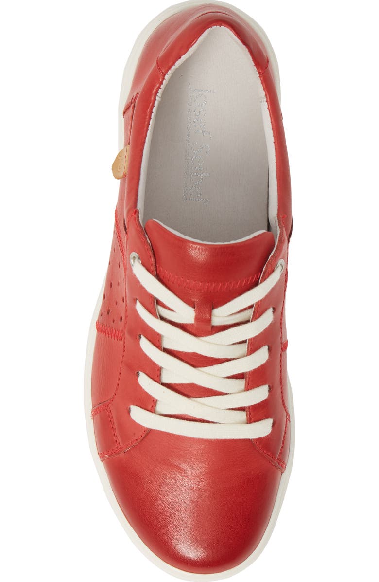 Josef Seibel Caren 01 Sneaker, Alternate, color, Red Leather