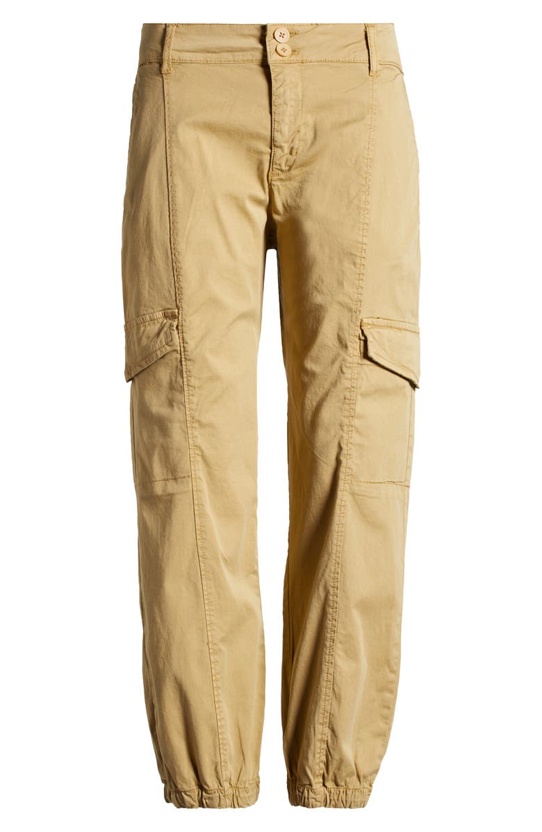 Sanctuary Rebel Crop Stretch Cotton Cargo Pants, Alternate, color, True Khaki