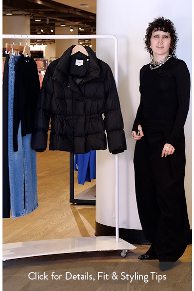 Quilted Stand Collar Down Puffer Jacket video
