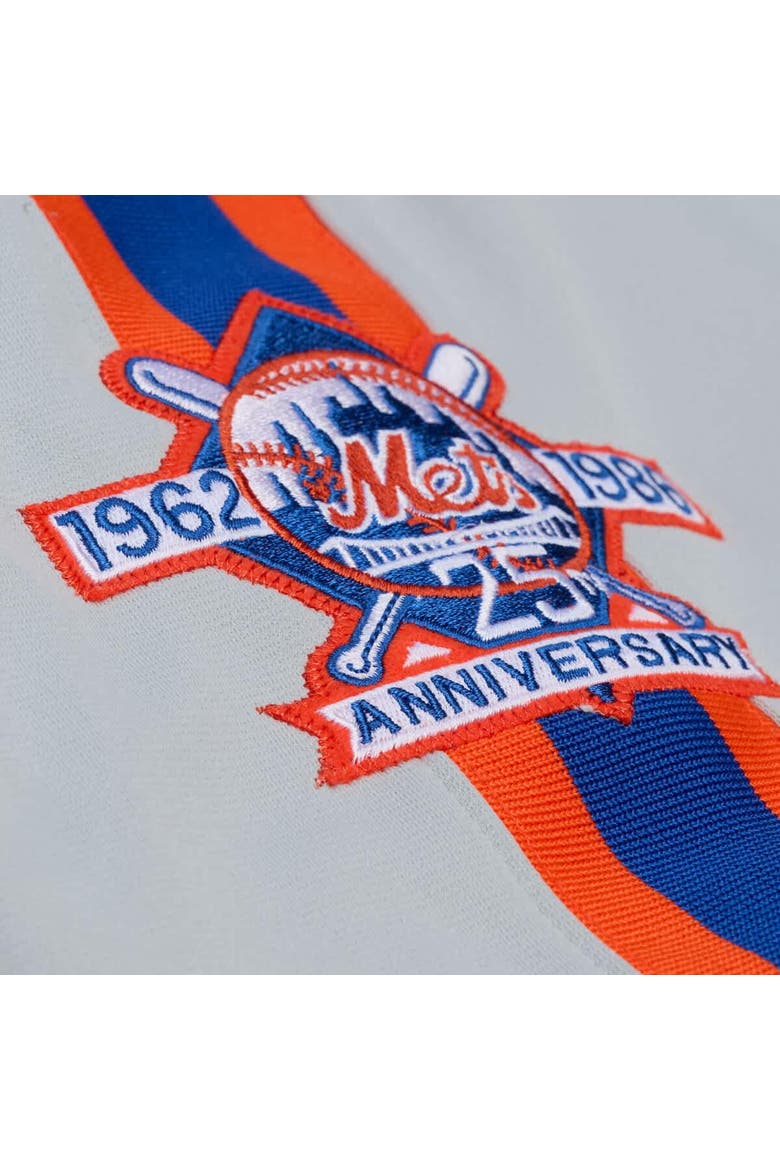 Men's Mitchell & Ness Dwight Gooden White New York Mets 1986 Authentic Jersey, Alternate, color, Gray
