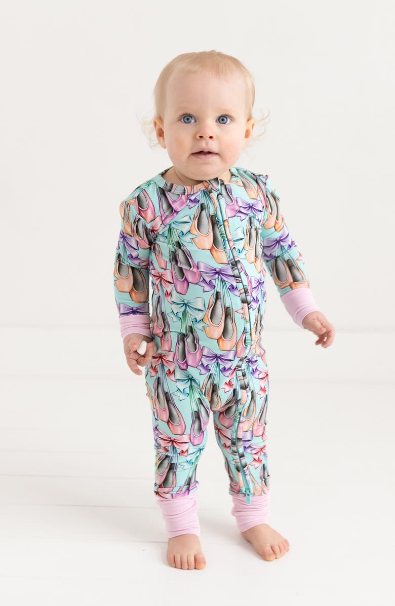 Posh Peanut Irina Fitted Convertible Footie Pajamas, Alternate, color, 