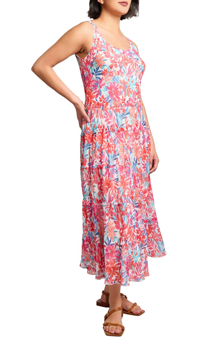 Jones New York Print Sleeveless Tiered Maxi Dress, Alternate, color, 