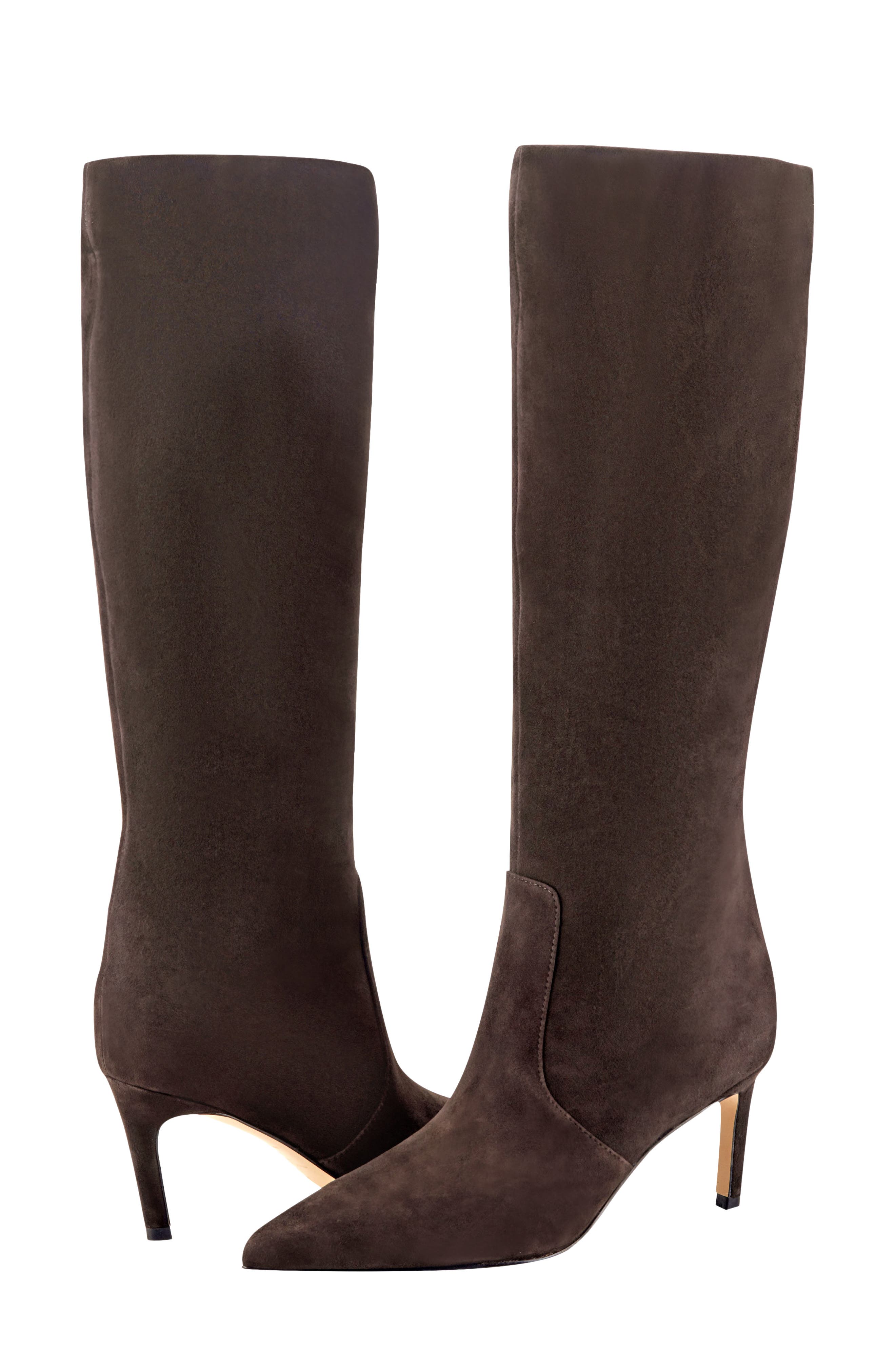 Callena Pointed Toe Boot, Alternate, color, DARK BROWN