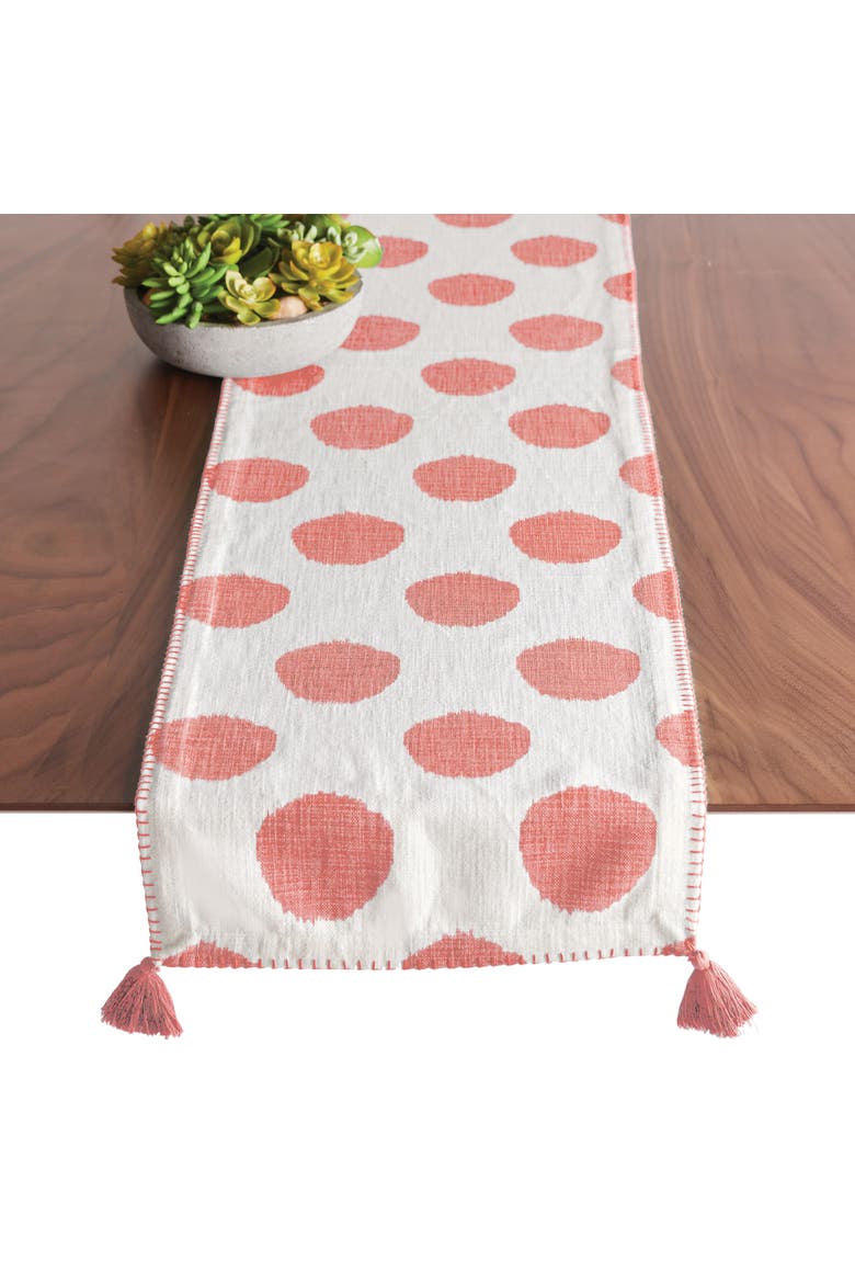 Dot Table Runner, Alternate, color, Pink