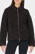 Sweaty Betty Leopard Print Fleece Jacket