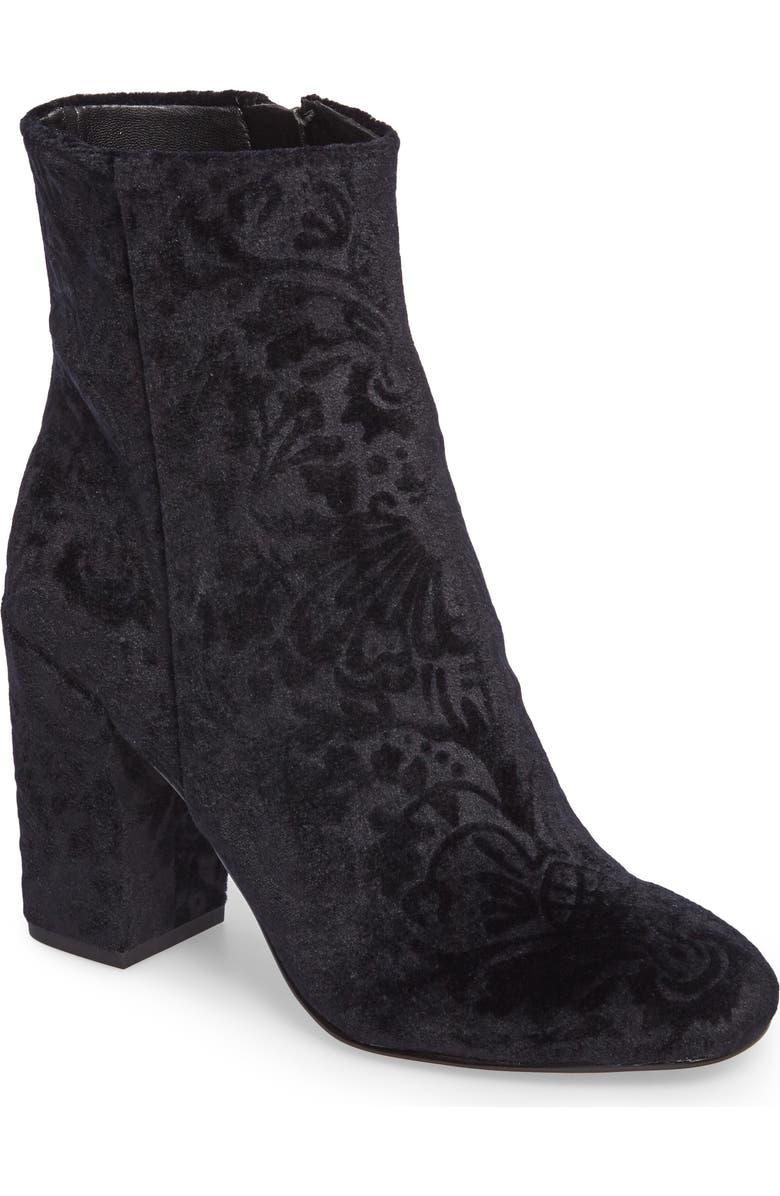 Rebecca Minkoff Floral Velvet Bootie, Main, color,