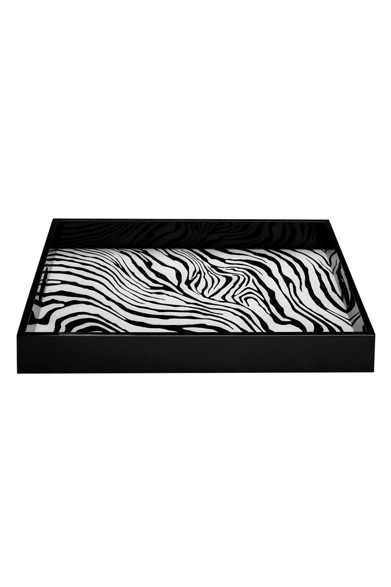 Small Rectangular Tray, Main, color, Zebrage
