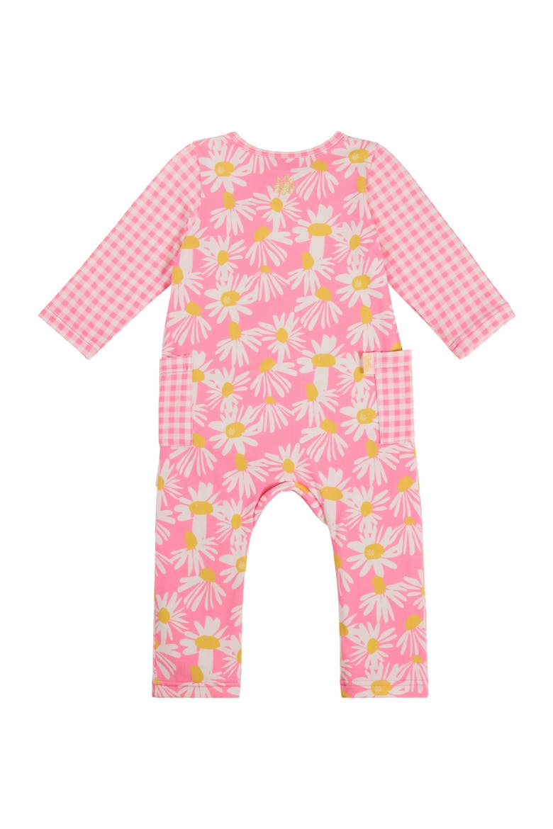 Long Sleeve Everyday Romper, Alternate, color, Light Pink Daisy
