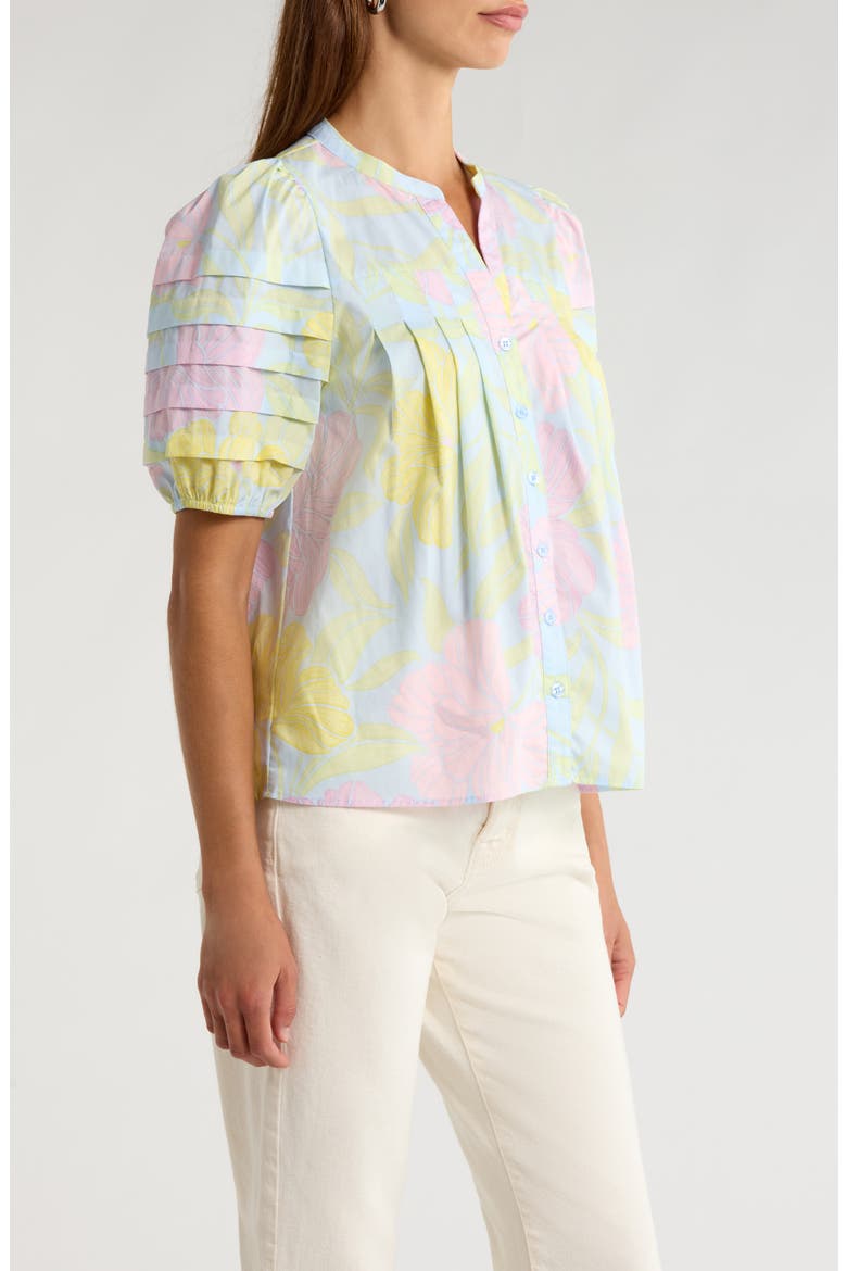 Renzo Toile Woven Shirt, Alternate, color, LIGHT BLUE/ PINK