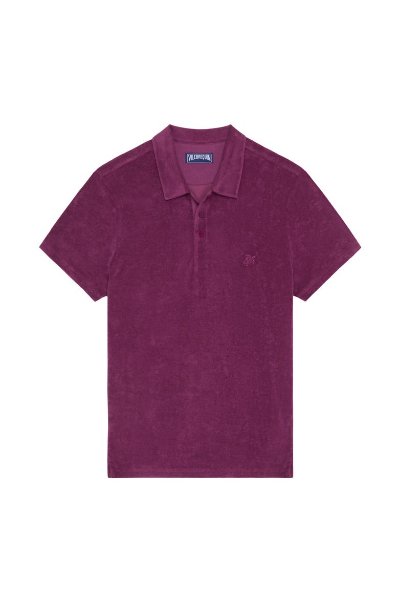 Men Terry Polo Shirt Solid, Main, color, Kerala