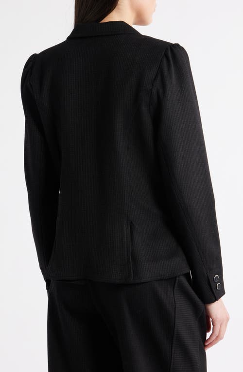 Wit & Wisdom Stripe Puff Shoulder Blazer