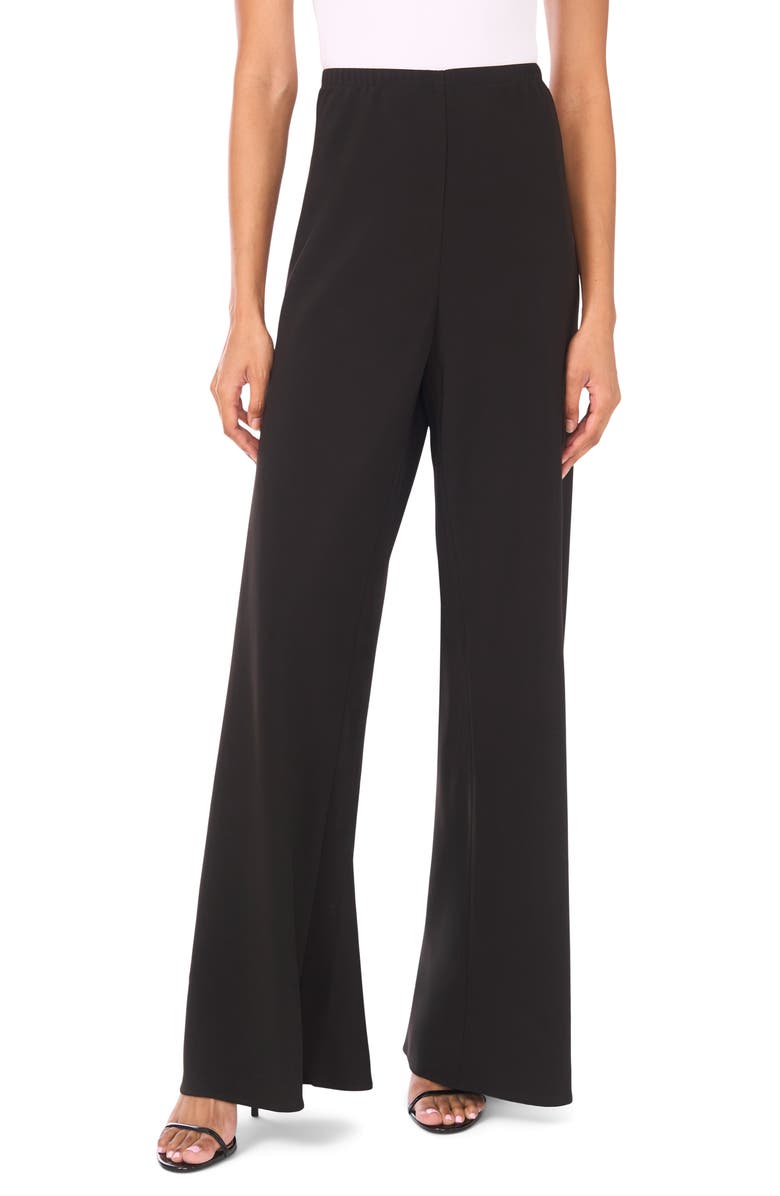 Vince Camuto Elastic Waist Seamless Pants, Alternate, color, Rich Black