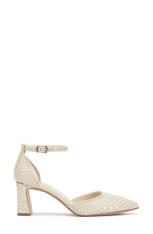 Vince Camuto Hindriya Ankle Strap Pump In Panna Creme