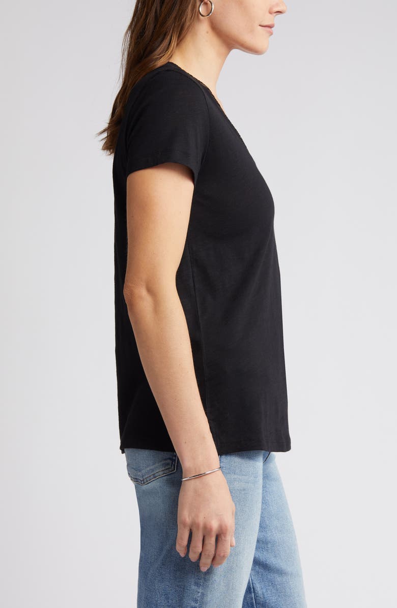 Caslon<sup>®</sup> V-Neck Short Sleeve Pocket T-Shirt, Alternate, color,