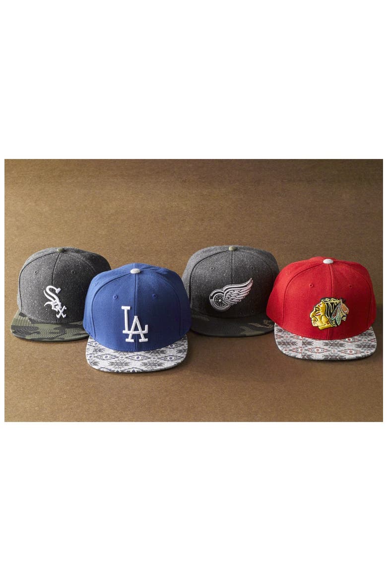 'Chicago Blackhawks Print Bill' Baseball Cap, Alternate, color, BLACKHAWKS