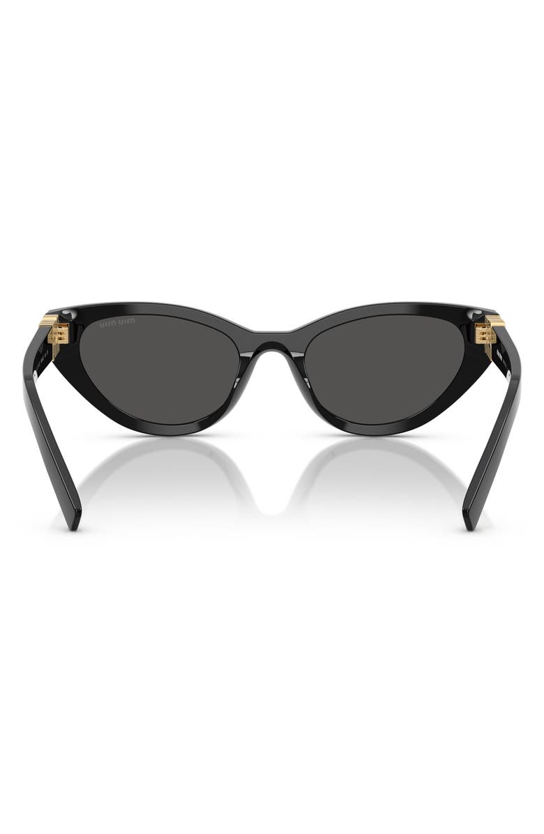 Miu Miu 54mm Butterfly Sunglasses, Alternate, color, Black / Dark Grey