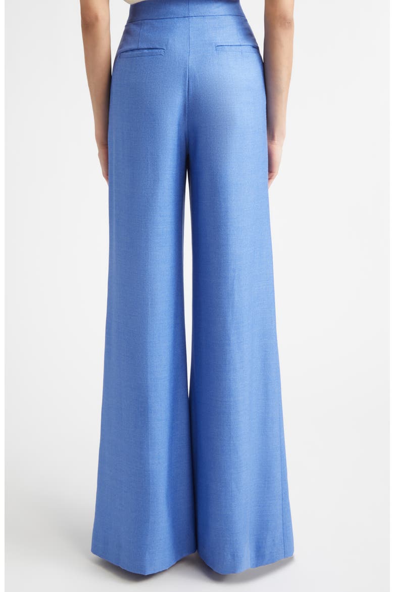 Silk & Wool Wide Leg Trousers, Alternate, color, PERIWINKLE