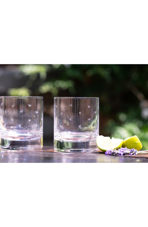 The Vintage List Set Of 2 Crystal Whiskey Glasses In Transparent