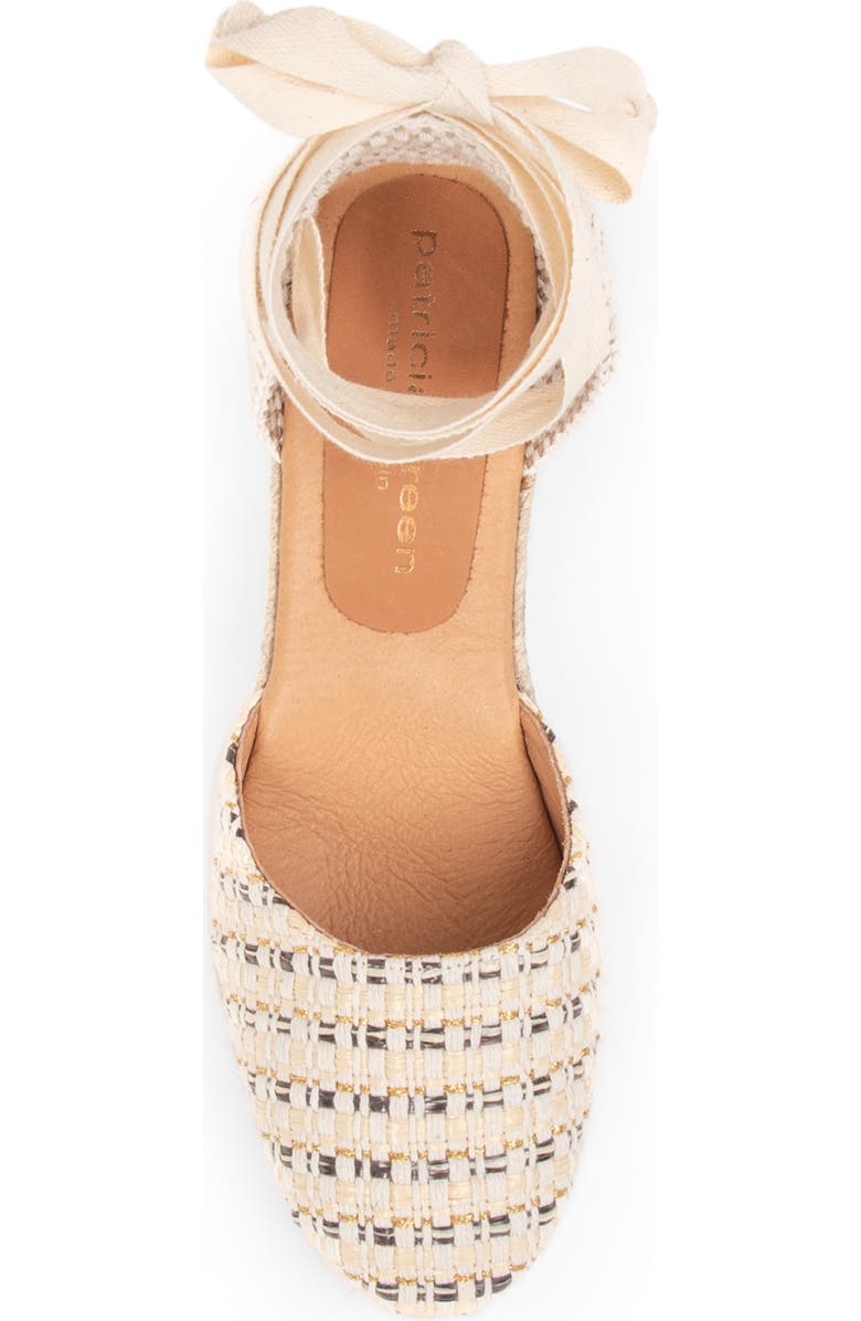 patricia green Lillian Raffia Ankle Wrap Platform Espadrille Sandal, Alternate, color,