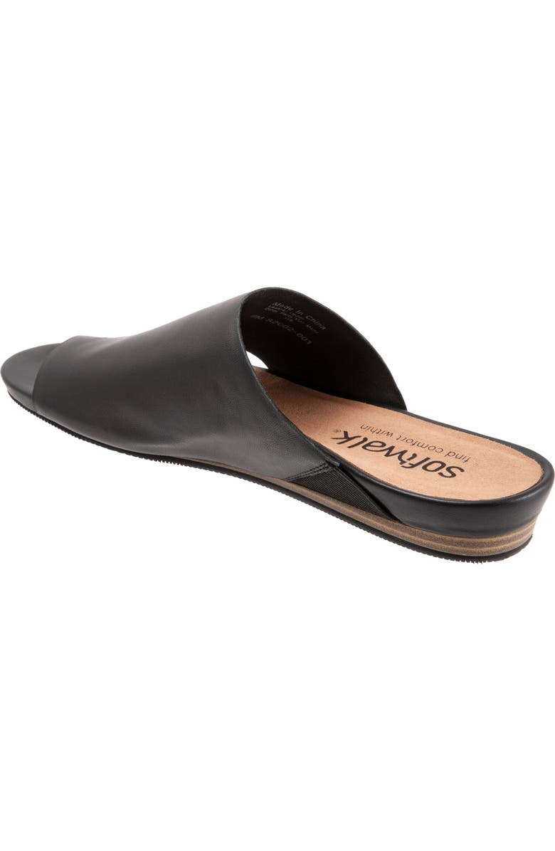SoftWalk<sup>®</sup> Corsica Slide Sandal, Alternate, color, Black Leather