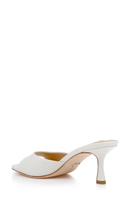 Badgley Mischka Collection Draya Sandal In White Leather