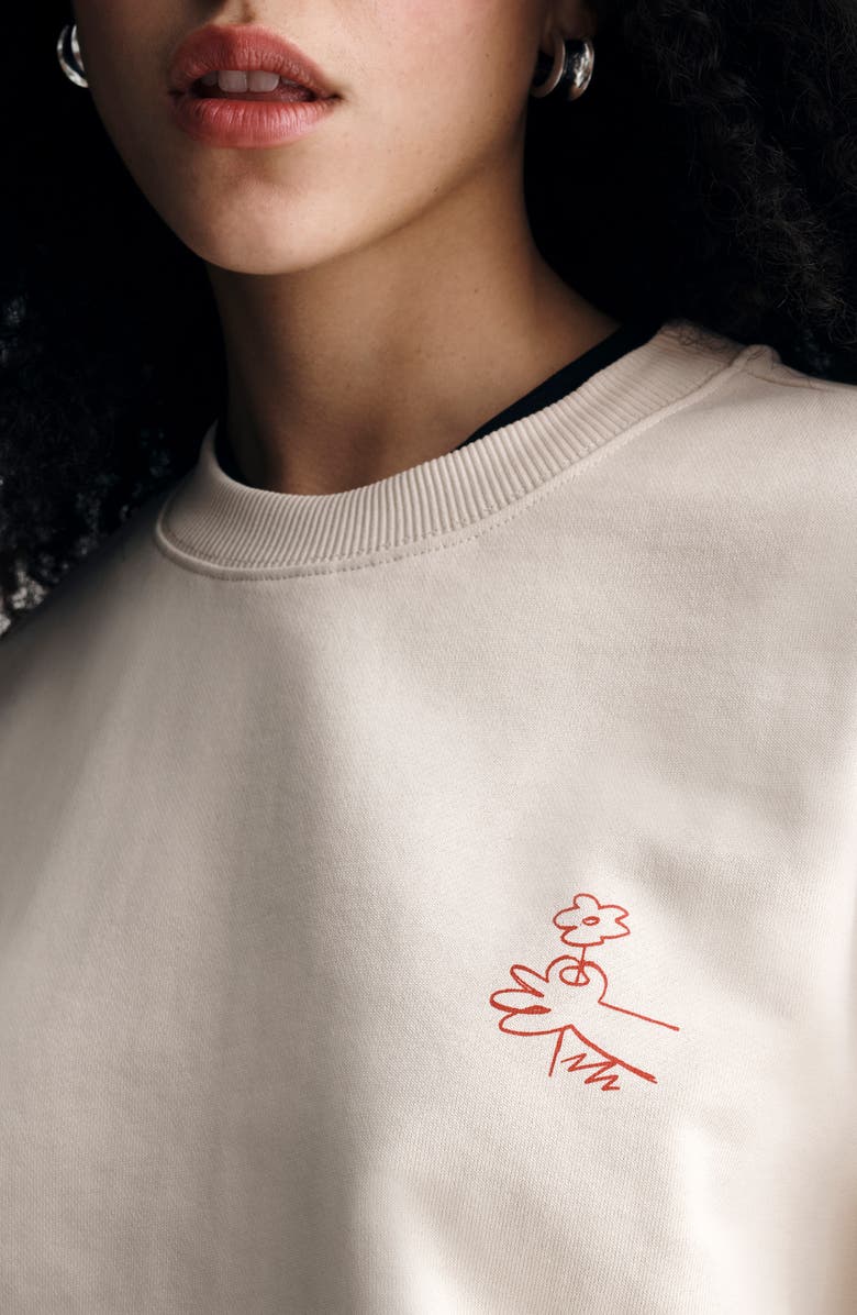 Brooklyn Industries Oversize Graphic Sweatshirt, Alternate, color, Sandshell