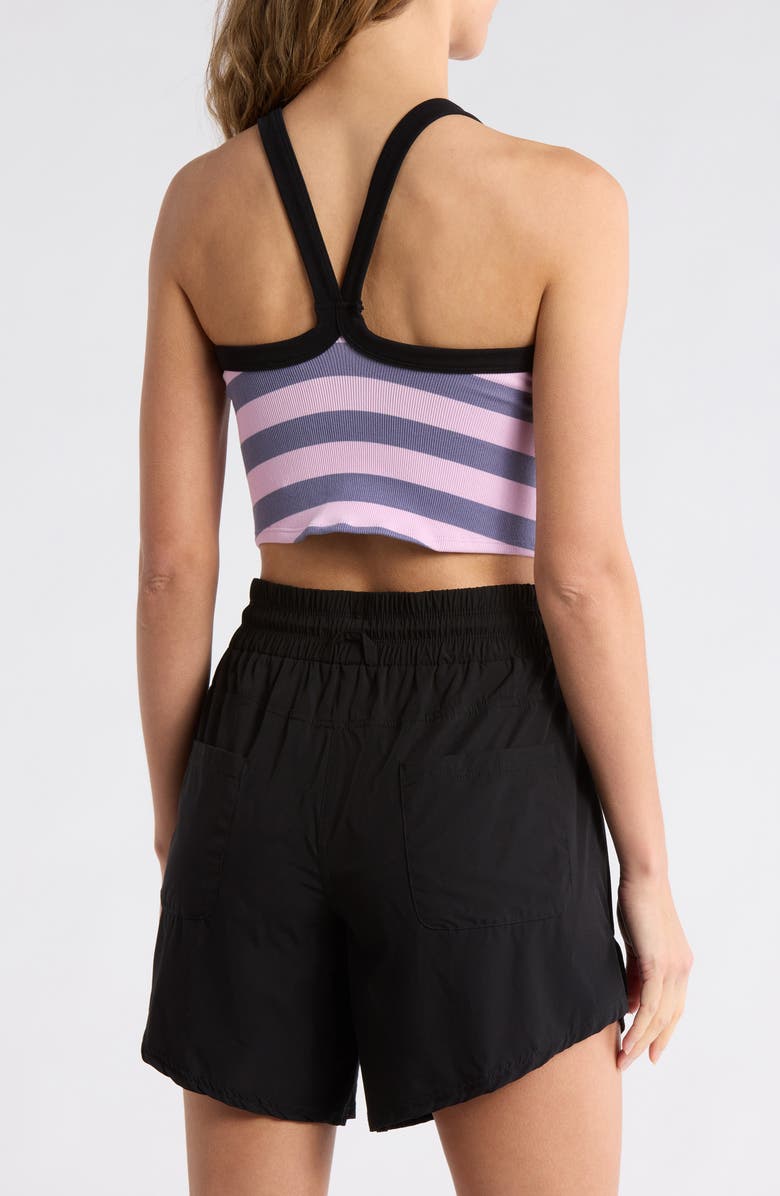 Free People FP Movement All Clear Stripe Camisole, Alternate, color, Graphite Combo