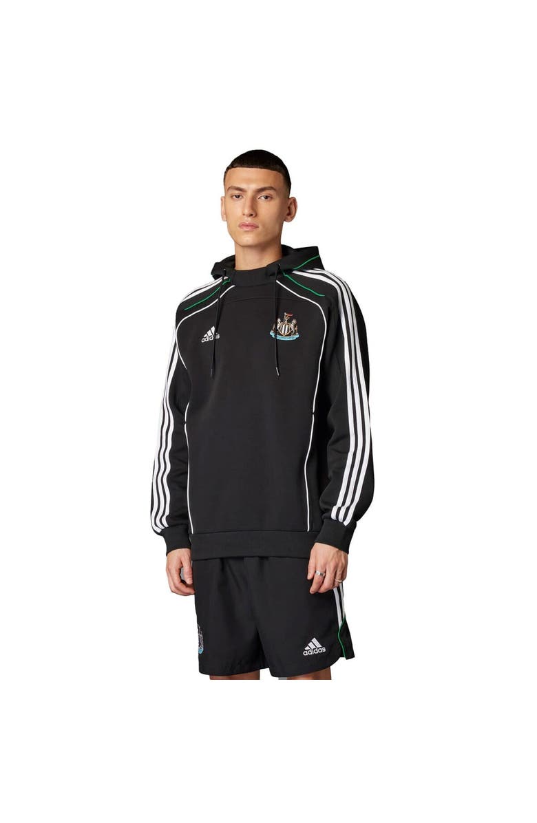 adidas Men's adidas  Black Newcastle United Urban Purist Raglan Pullover Hoodie, Main, color, 