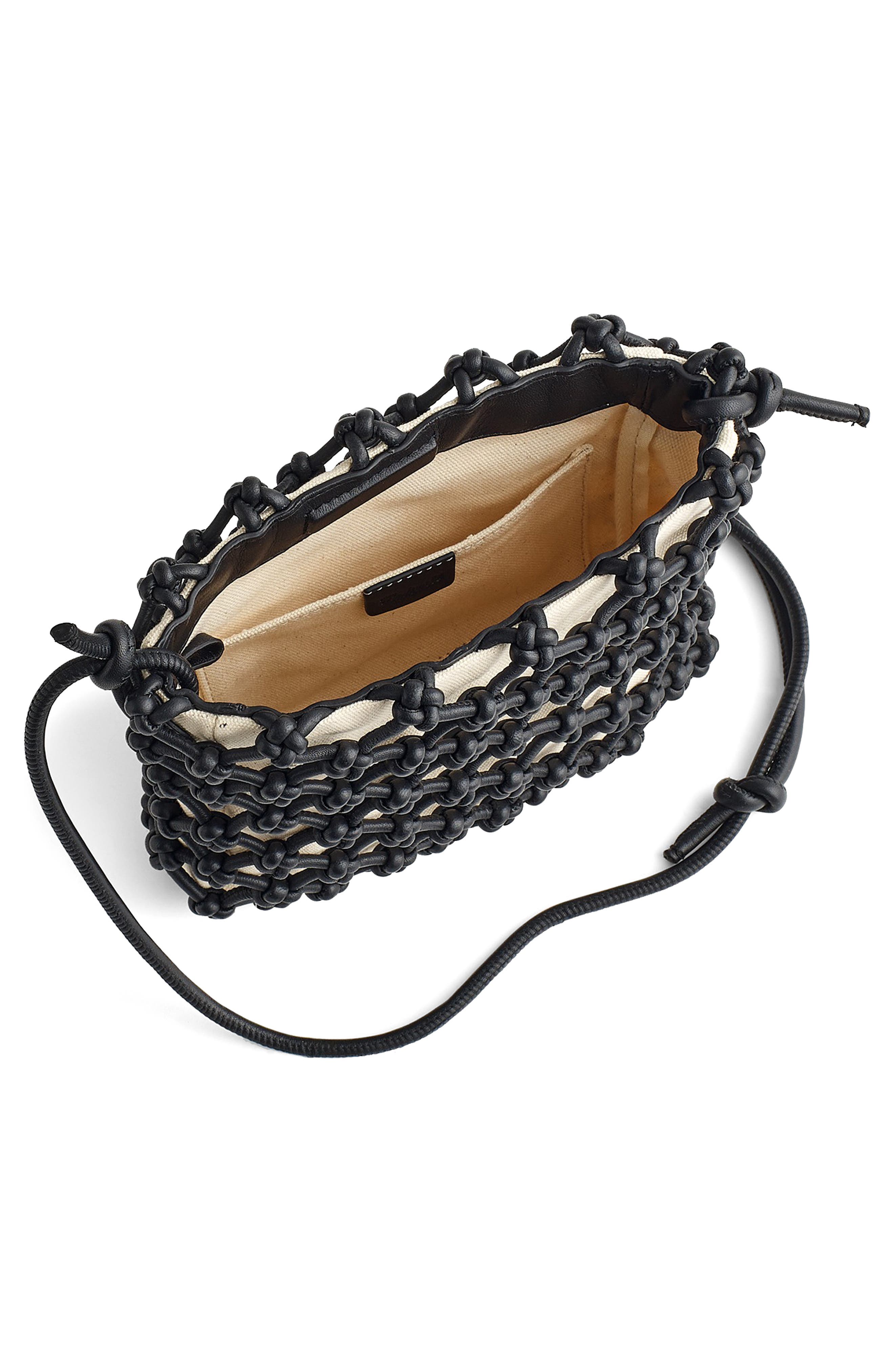 Madewell The Knotted Leather Crossbody Bag, Alternate, color, 