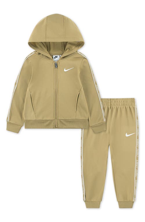 Nike Kids' Dri-fit Zip Hoodie & Joggers Set In Brown