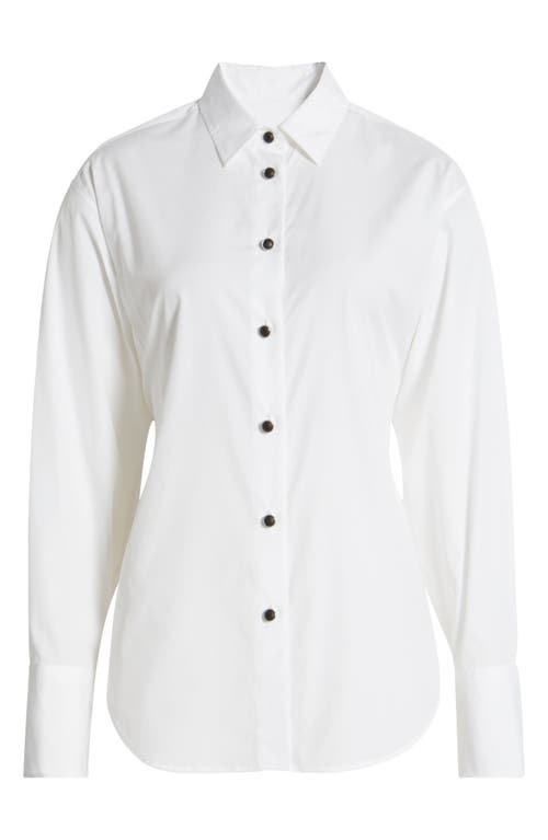 Rag & Bone Eve Tie-back Cotton Poplin Button-up Shirt