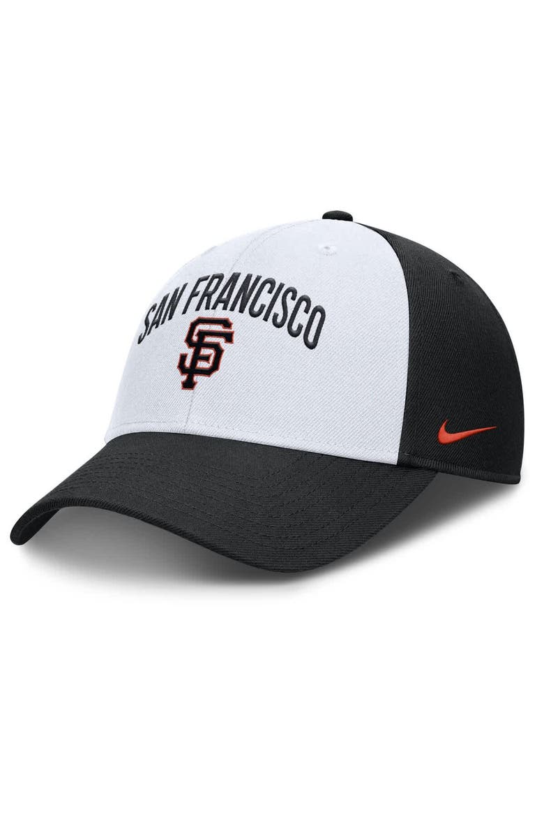 Men's Nike White/Black San Francisco Giants Club Performance Adjustable Hat, Main, color, White