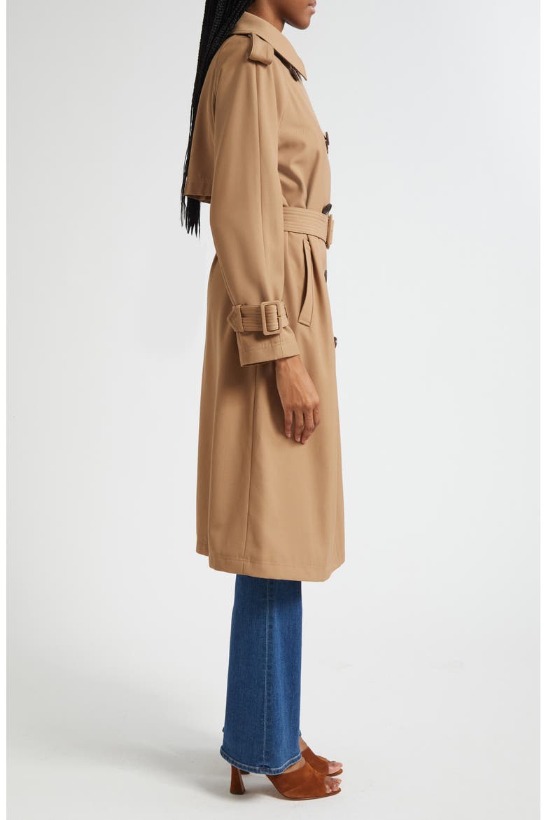 Conneley Dickey Trench Coat, Alternate, color, HAZELNUT
