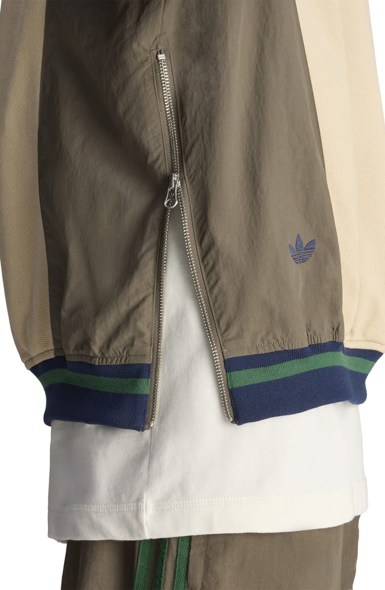 ADIDAS X BRAINDEAD Gender Inclusive Colorblock Graphic Sweatshirt, Alternate, color, Branch