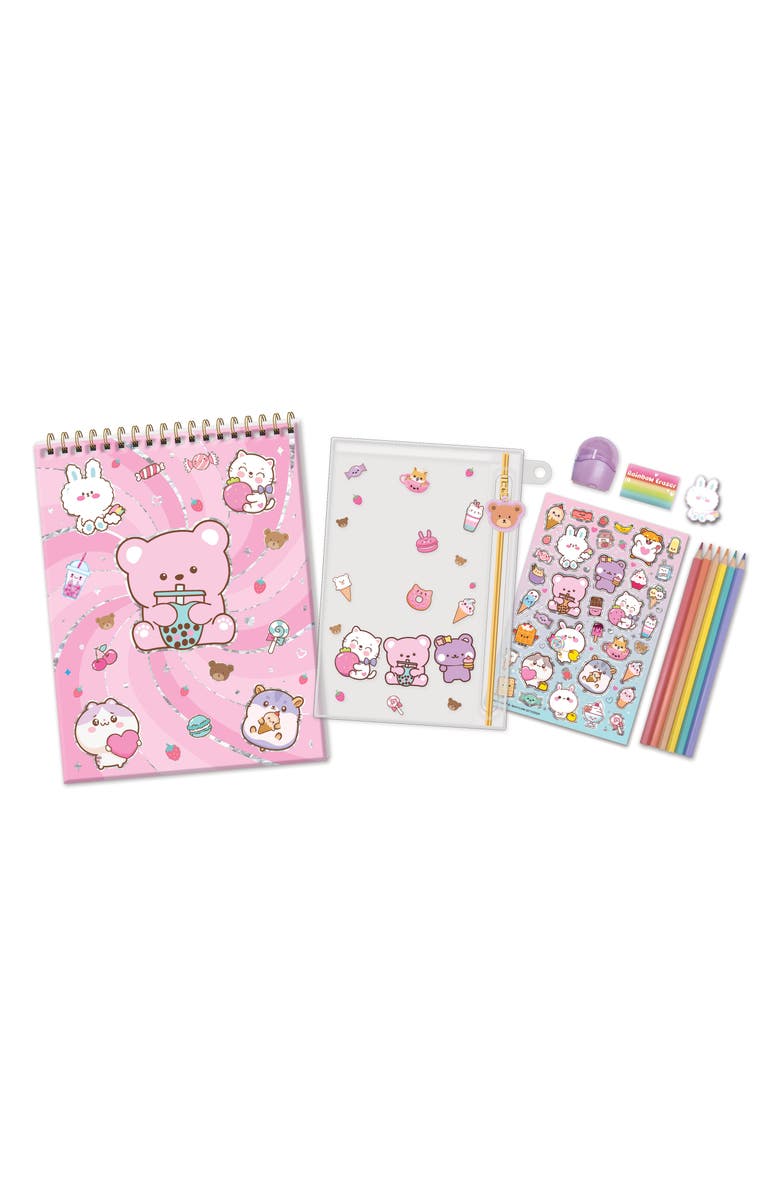 HOT FOCUS Kids' Sketching Fun Critters Notebook Set, Main, color, Multi