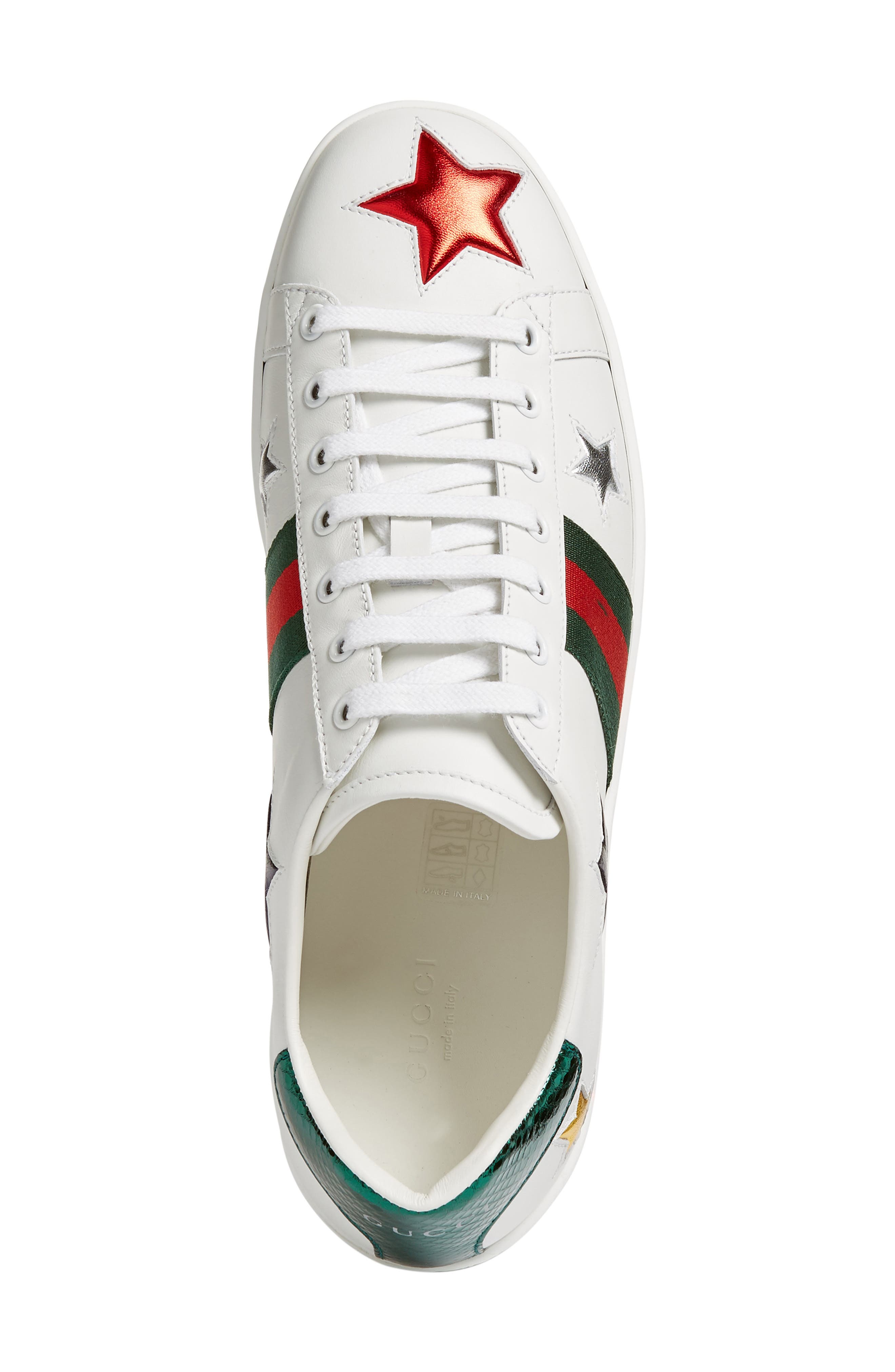 Gucci New Ace Star Sneaker, Alternate, color, 