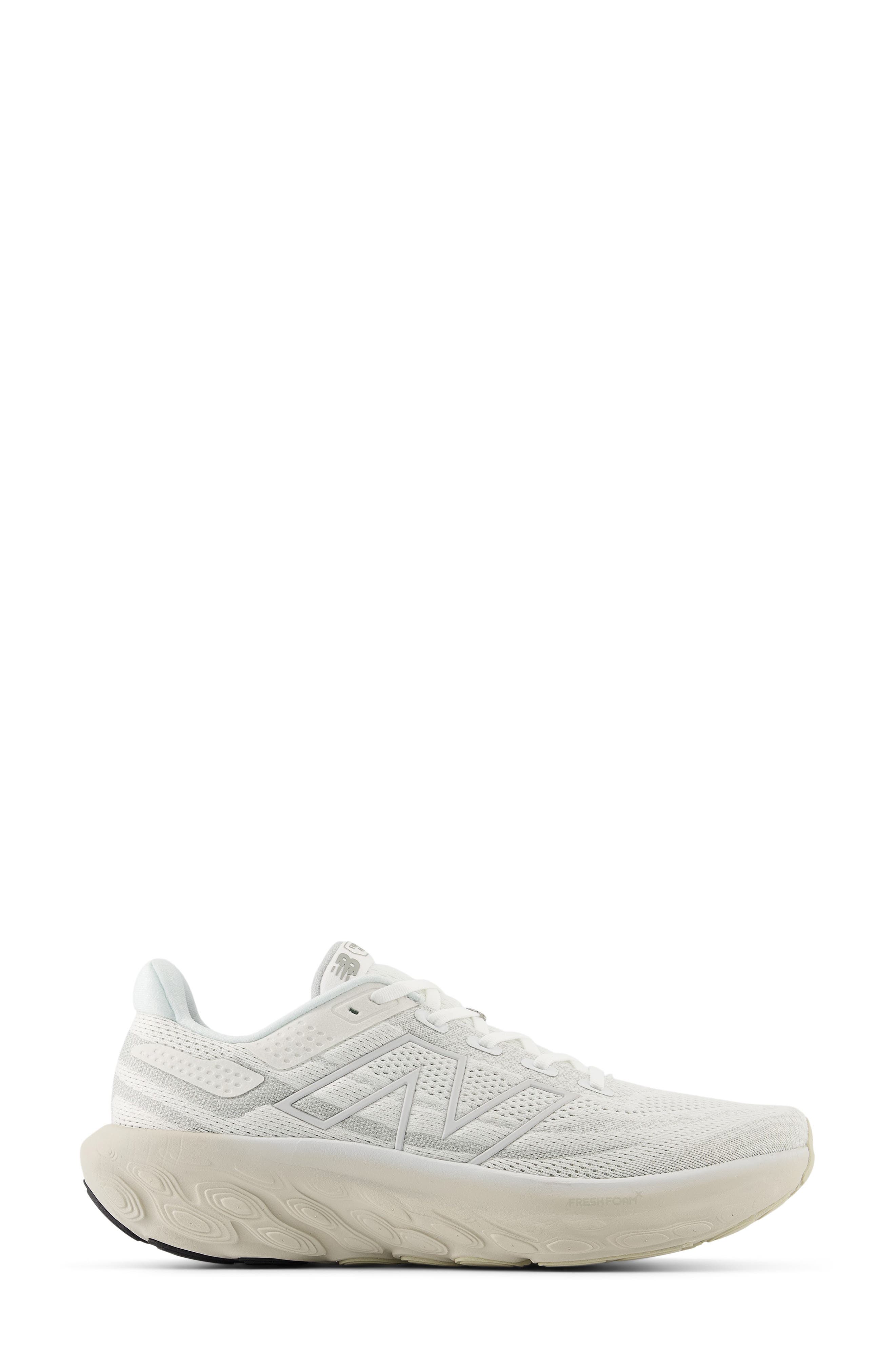 Fresh Foam X 1080 v13 Running Shoe, Alternate, color, WHITE/ TIMBERWOLF
