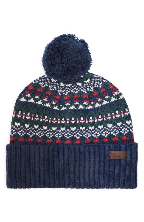 Marlow Fair Isle Pom Beanie
