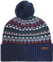Barbour Marlow Fair Isle Pom Beanie