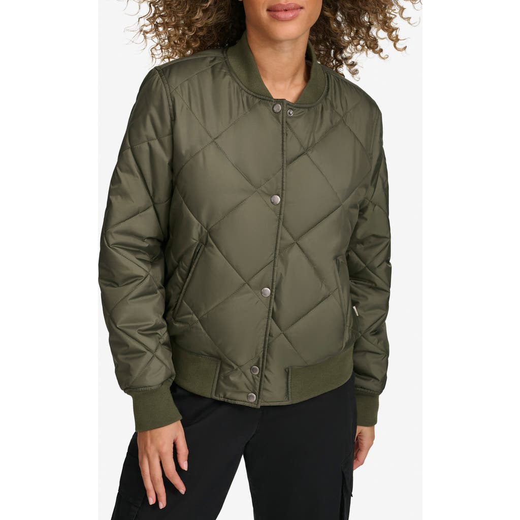 Levi's® Quilted Bomber Jacket In Green