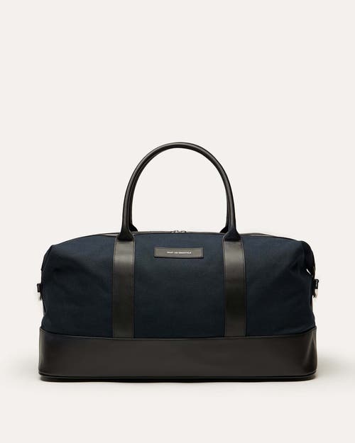 Want Les Essentiels De La Vie Want Les Essentiels Kelowna Organic Cotton Canvas Weekender Bag In Navy