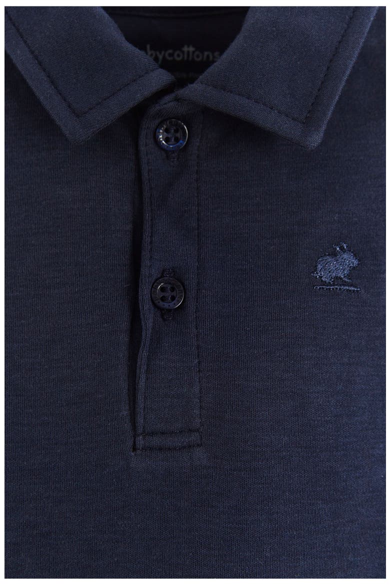 College Polo Bodysuit for Infant, Alternate, color, Blue Navy