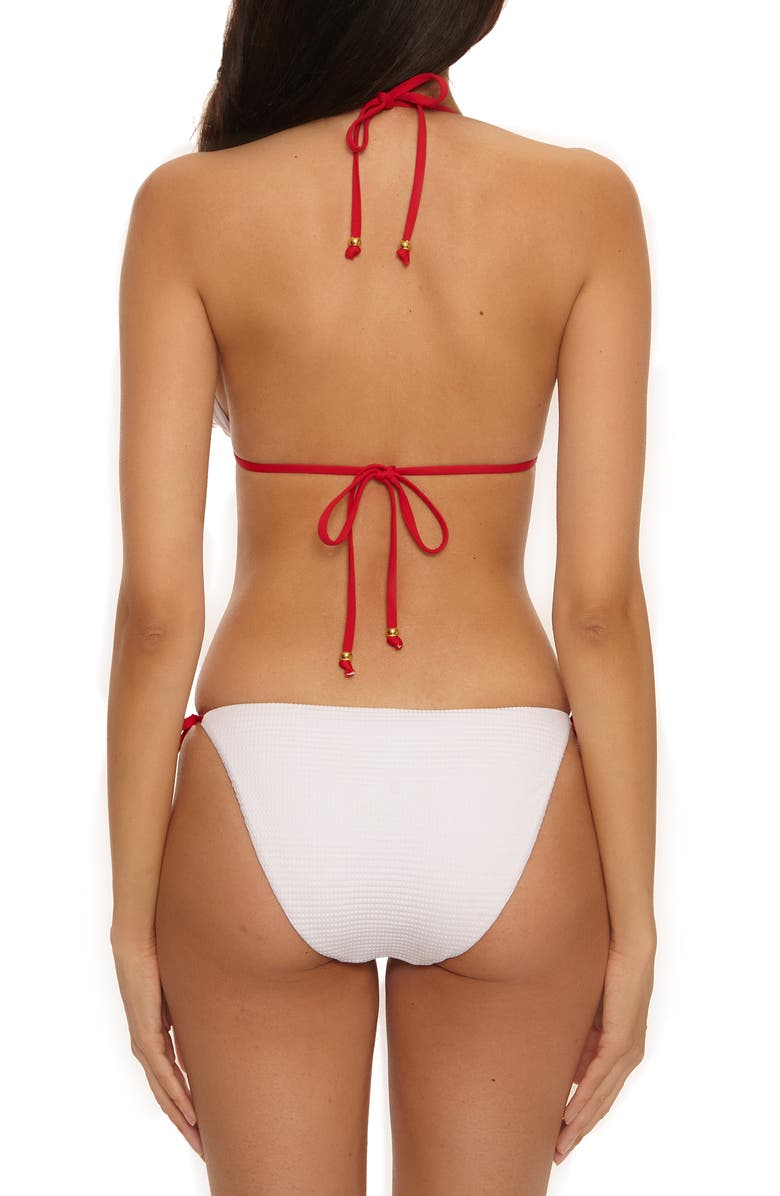 Becca Countryside Embroidered Bikini Top, Alternate, color, White
